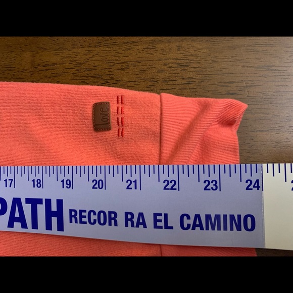 EUC worn once this cute 1XL coral in color Terry cloth hoodie is a must have! - Picture 5 of 6